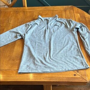 Puma Gray Quarter-Zip Pullover